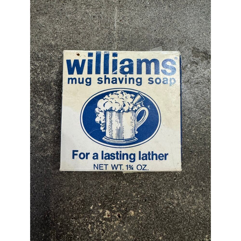 Williams Mug Shaving Soap 1.75oz NIB for a Lasting Lather VTG Discontinued Shave